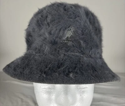 Sombrero Cubo Kangol Furgora Gris Mezcla Angora Adulto Talla Grande Foto 1 de 4
