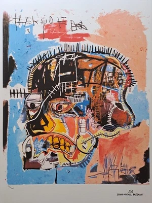 Jean-Michel Basquiat Signed - Skull - Certificate - Image 1 of 4