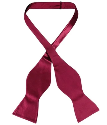 Gravata borboleta masculina cor borgonha sólida Biagio SELF TIE - Imagem 1 de 3