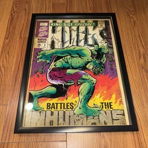 HULK COVER 15x20 FRAMED GELCOAT POSTER STAN LEE MARVEL COMIC MOVIE SUPERHERO - Picture 1 of 2