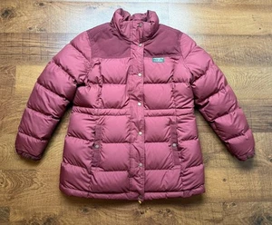 L.L.Bean Women's LARGE PETITE Mountain Classic Parka Downtek Insulated Burgundy - Picture 1 of 9