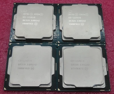 Procesador CPU Intel Xeon E3-1220V6 - SR329 - 3,0 GHz Quad Core LGA1151 - Lote de 4 Foto 1 de 2