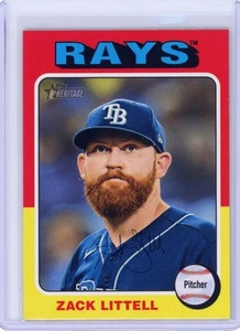 2024 Topps Heritage High Number Short Print SP #713 Zack Littell, Tampa Bay Rays - Picture 1 of 2
