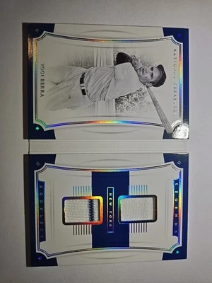 2017 Yogi Berra National Treasures Booklet Materials/99 Yankees Panini LBMD-YB Foto 1 de 2