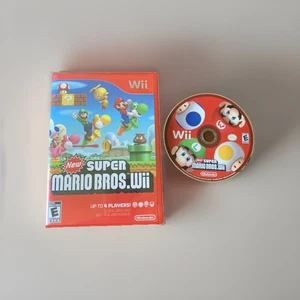 Wii New Super Mario Bros. - Authentic Complete - Disc, Case, And Inserts - Picture 1 of 5