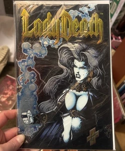 Cómics de Lady Death #1 Between Heaven & Hell cromo CVR (1995) Chaos - Imagen 1 de 5