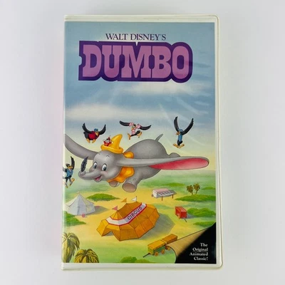 Walt Disney Classic Dumbo VHS Video Tape Red Signature Black Diamond Original - Image 1 of 3