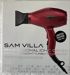 Sam Villa Professional Ionen Haartrockner Rubinrot Limited Edition Turbo - Bild 1 von 8