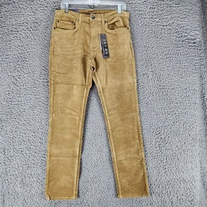 Jachs New York Jeans Mens 32x32 Brown Corduroy Stretch Straight Fit *NWT* - Picture 1 of 15