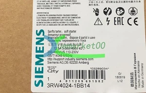 1PC New   soft starter 5.5KW 3RW4024-1BB14 *mp - Picture 1 of 3