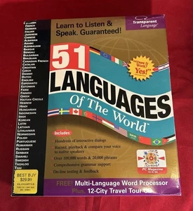 51 Languages of the World PC CD-ROM Software for Windows 95 - New Sealed - Picture 1 of 7