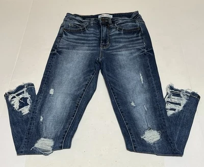 Hebilla BKE Parker Mujer’s 24x25 Ajuste Universal Tobillo Ajustado Elastizado Jean Distress Foto 1 de 4