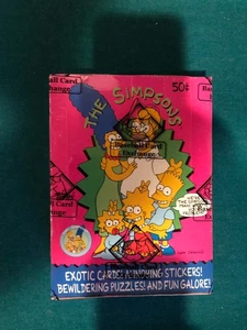 Extrem Rare 1990 Topps The Simpsons Wax Box with 36 Wax Packs BBCE FASC - Bild 1 von 3