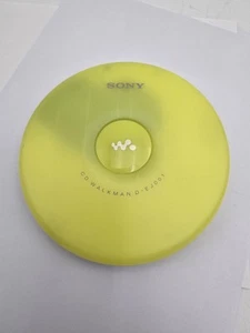Sony CD Walkman D-EJ001 Yellow Portable CD Player Tested Works - Picture 1 of 8