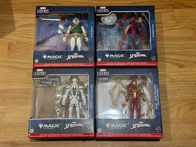 Magic The Gathering x Spider-Man Marvel Legends 6" Set of 4 Figures (NO CARDS) - Image 1 of 4