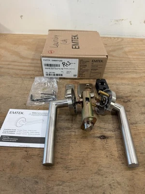 Juego de palancas de puerta de paso para zurdos Emtek S10002STTSSLH Stuttgart *LEER* Foto 1 de 4