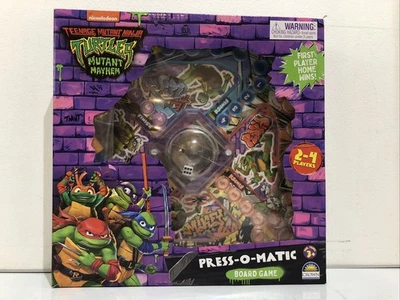 Teenage Mutant Ninja Turtles Mutant Mayhem Press-O-Matic Board Game TMNT - Image 1 of 4