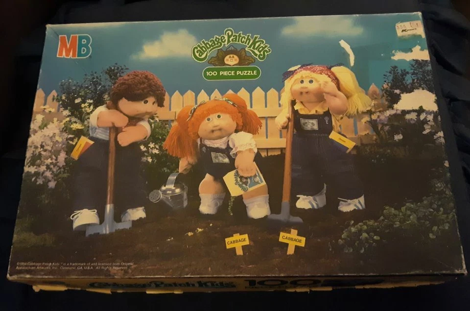 Vintage 1984 Cabbage Patch Kids 100 Piece Puzzle Complete Gardening Missing 1 - Image 1 of 1