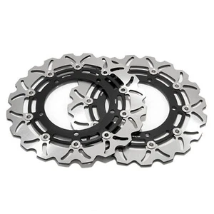 For Kawasaki Ninja H2 H2R SX 2015 2016 2017-2021 Pair Front Brake Discs Rotors - Picture 1 of 10