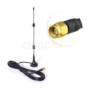 RF SMA 2.4GHz 7 dBi Wireless Wifi WLAN Signal Booster Antenna 5X Range Extender - Picture 1 of 3