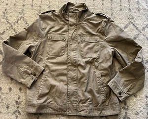 Marc Anthony - Utility Military Cargo Jacket - Long Sleeve Zip Men's Size XL - Picture 1 of 5