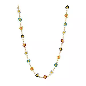 Jewelry for Friends Cute Best Friend Gift Bohemian Flower Choker Bracelet Set - Picture 1 of 9