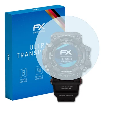 atFoliX 3x Displayschutzfolie für Casio GPR-B1000-1 Schutzfolie klar Folie - Bild 1 von 4