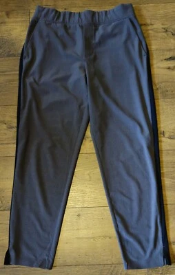 Athleta Brooklyn Ankle Pants Brown Windowpane Pull-on Size 8 - Image 1 of 4