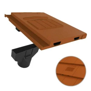 Terracotta Marley Modern / Stonewold Non-Profile Roof Vent Tile & Pipe Adapter - Picture 1 of 1