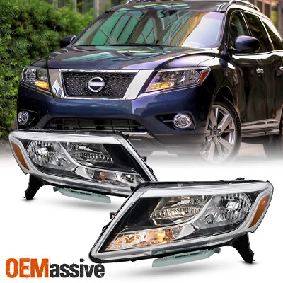For 2013-2016 Nissan Pathfinder 13-16 Halogen Type Headlights Driver + Passenger - Image 1 of 4