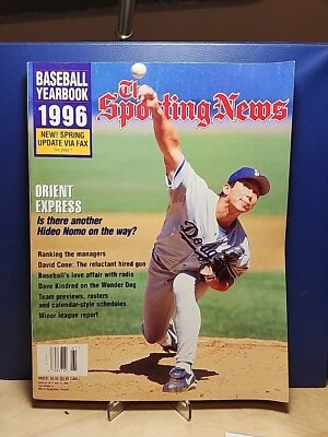 HIDEO NOMO LA Dodgers 1996 THE SPORTING NEWS BASEBALL YEARBOOK ICHIRO OHTANI - Image 1 of 4