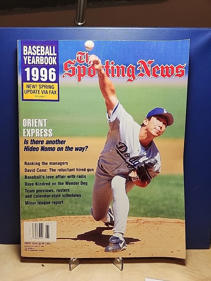 HIDEO NOMO LA Dodgers 1996 THE SPORTING NEWS BASEBALL YEARBOOK ICHIRO OHTANI - Image 1 of 4