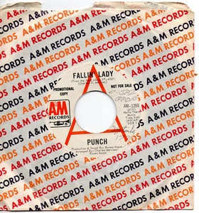 PUNCH - Fallin' Lady / Travelin' Boy - A&M Canada White Label Promo 7" - 1971 - Picture 1 of 1