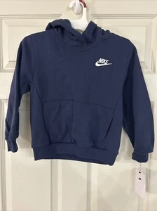 Nike Hoodie Youth Size 7 Nike Pullover Blue Long Sleeve Midnight Navy - Picture 1 of 3