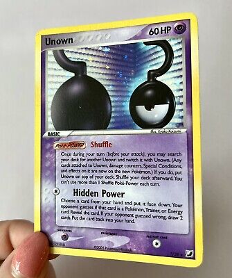 Pokemon Card - Unown ? - Ex Unseen Forces ?/28 Holo Rare Secret - NM