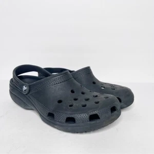 Crocs Classic Rubber Slide On Pantoletten schwarz Größe 11 Damen - Bild 1 von 4