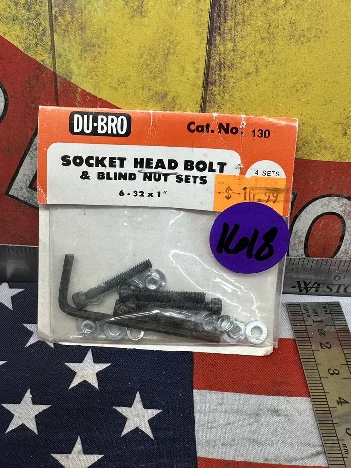 130 Socket Bolt Nut 6-32 (4) Dubq3035 DuBro Products