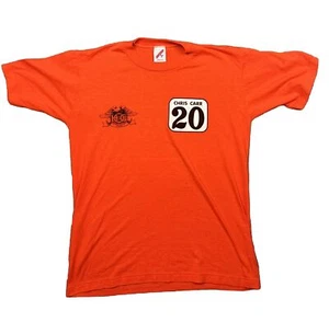 Vintage Chris Carr Hemd Harley Davidson Racing #20 T Herren M Einzelnaht HOG - Bild 1 von 12