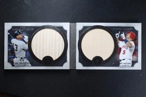 2013 Topps Museum Collection Jumbo Lumber Dual Relic Booklet Rodriguez Pujols /5 - Picture 1 of 3