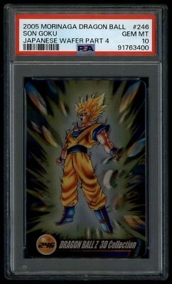 Dragon Ball Japanese Morinaga Wafer 4 246 Son Goku 2005 Card PSA 10 91763400 - Image 1 of 2