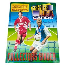 1995-96 Merlin Ultimate Premier League Soccer Cards Complete Set w/Binder