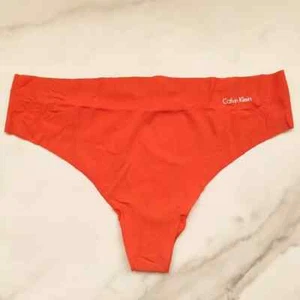 Calvin Klein Invisibles Thong Panty Cherry Tomato Size S/M/L/XL - Picture 1 of 4