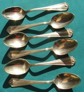 Lot of 6 Arizona Ware nickel silver (?) Teaspoons  - Picture 1 of 5