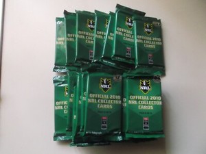 19 x 2010 DAILY TELEGRAPH NRL RUGBY LEAGUE SEALED CARD PACKS
