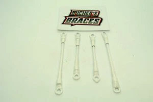 Bucher's Braces for 1/10 Non Decked Late Model & Street Stock Bodies White - Picture 1 of 2