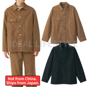 Mono de Lona MUJI Kapok Mezcla XS-XXL Negro/Mostaza Algodón Orgánico Hombres Nuevo con Etiquetas - Imagen 1 de 26
