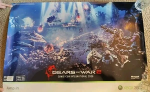 Gears of War 2 Comic-Con International 2008 Exclusive 36×24 inch Game Poster - Picture 1 of 1
