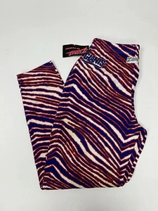 Vintage Zubaz New York Giants NFL Zebra Print Team Pants Made In USA Large 15x46 - Picture 1 of 24