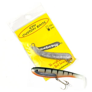 KSH CUSTOM BAITS Original Hollow Body Soft Swimbait Insert Lead Weight - PICK - Picture 1 of 8