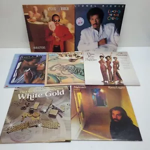Lot of 7 70s 80s Soul Vinyl Records Stevie Wonder Lionel Richie Diana Ross - Picture 1 of 2
